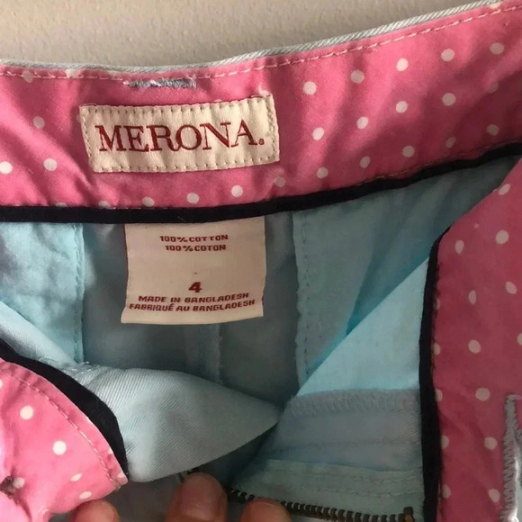 Blue Merona Shorts - 100% cotton - size 4 - Picture 3 of 3